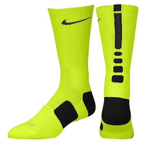 yellow nike elite socks